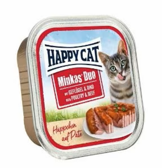 Happy Cat Minkas Duo Poultry & Beef (Min Order 0,1 - 12pcs)/0.1 kg